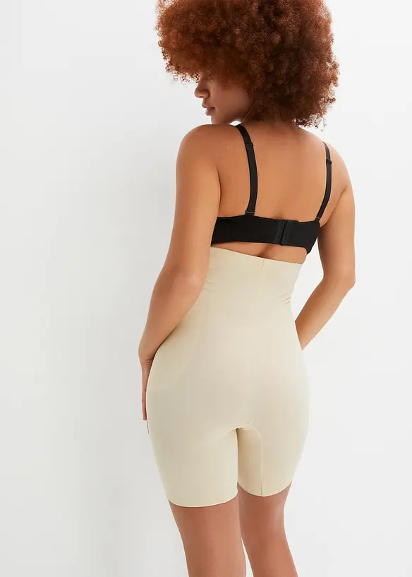 Medium Shape-Radlerhose in beige von hinten - bonprix