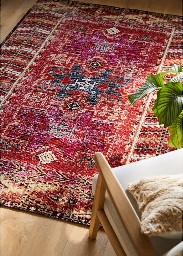 In-und Outdoor Teppich in warmen Farben