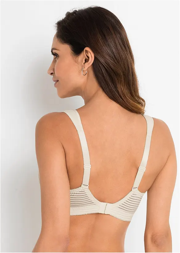 Minimizer-BH ohne Bügel mit gepolsterten Trägern in beige von hinten (im Anschnitt) - bonprix