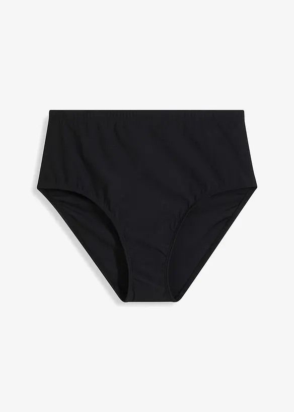 High Waist Light Shape-Bikinihose in schwarz von vorne - bonprix