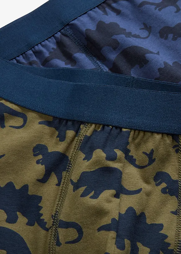 Boxershorts mit weicher Baumwolle (5er-Pack) in blau - bonprix