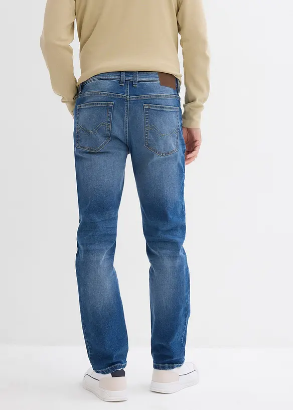 Regular-Fit-Jeans, Straight in blau von hinten - bonprix