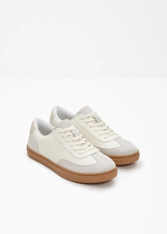 Sneaker im Retrolook in weiß - bonprix