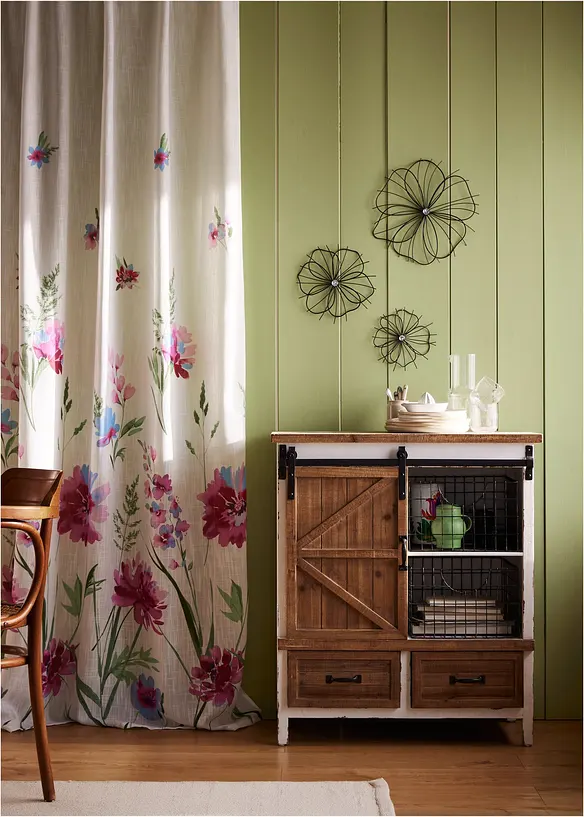 Wanddeko in Blumen-Form (3-tlg.Set) in schwarz (Ambiente) - bonprix