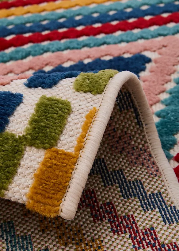 In- und Outdoor Teppich mit Hoch- Tiefstruktur in bunt (Detailaufnahme) - bonprix