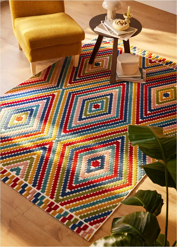 In- und Outdoor Teppich mit Hoch- Tiefstruktur in bunt (Ambiente) - bonprix