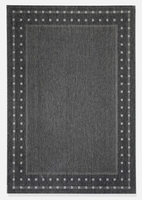 In- und Outdoor Teppich mit umlaufender Bordüre in grau - bonprix