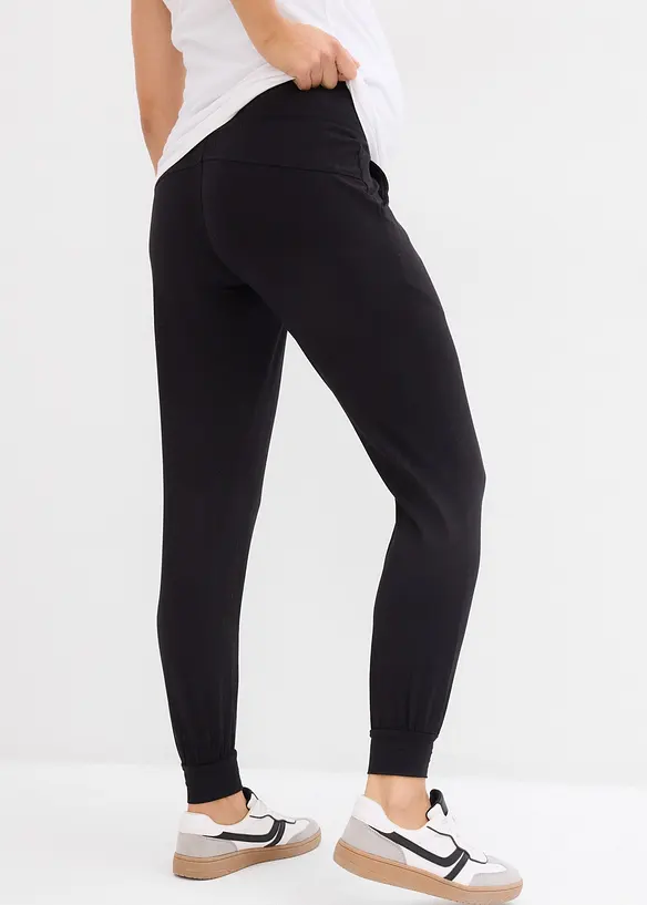 Umstands-Loungehose für die Schwangerschaft und danach in schwarz von hinten - bonprix
