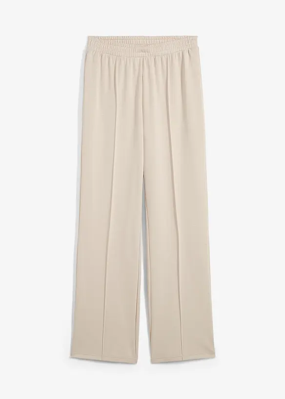 Scuba-Sweathose aus softem Viskose-Mix in grau von vorne - bonprix Scuba-Sweathose aus softem Viskose-Mix in grau von vorne - bonprix