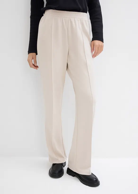 Scuba-Sweathose aus softem Viskose-Mix in grau von vorne - bonprix Scuba-Sweathose aus softem Viskose-Mix in grau von vorne - bonprix