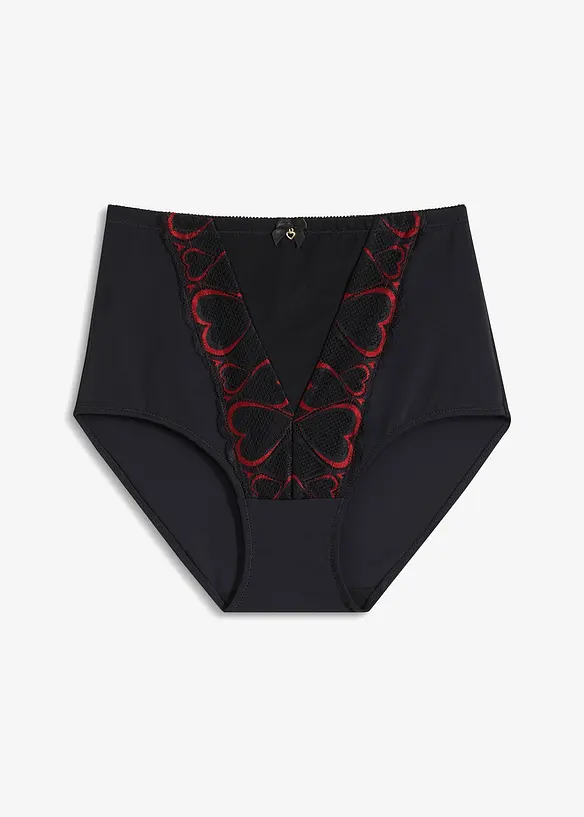 Medium Shape Slip mit Spitze in schwarz von vorne - bonprix