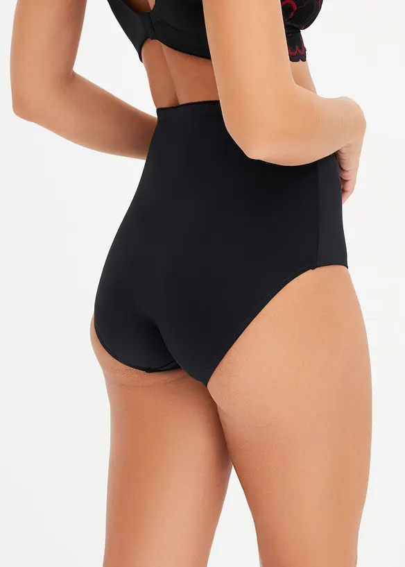Medium Shape Slip mit Spitze in schwarz von hinten - bonprix