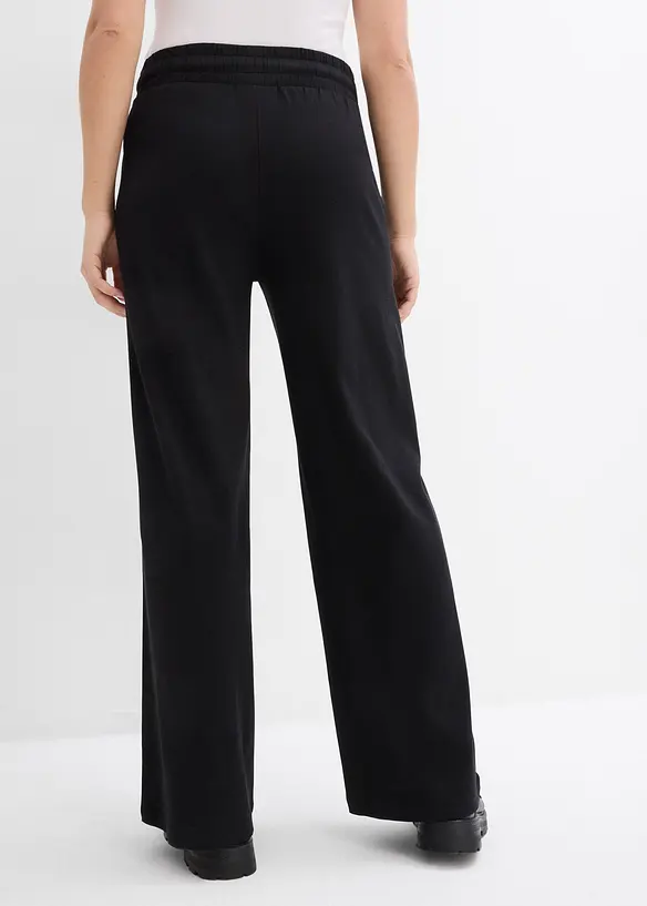 Jersey-Hose aus Interlock in schwarz von hinten - bonprix Jersey-Hose aus Interlock in schwarz von hinten - bonprix