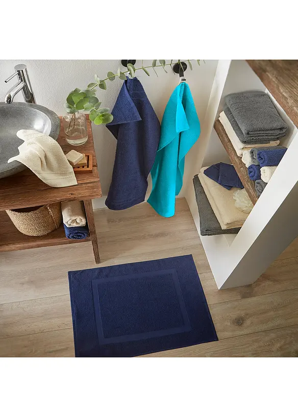 Baumwoll-Hotelmatte (2er Pack) in blau (Ambiente) - bonprix