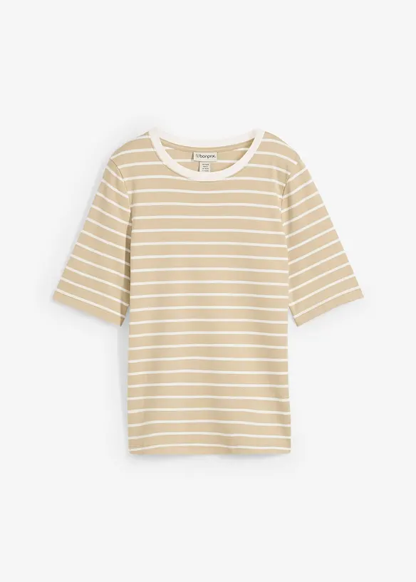 T-Shirt aus schwerer Bio-Baumwolle in grün von vorne - bonprix T-Shirt aus schwerer Bio-Baumwolle in grün von vorne - bonprix