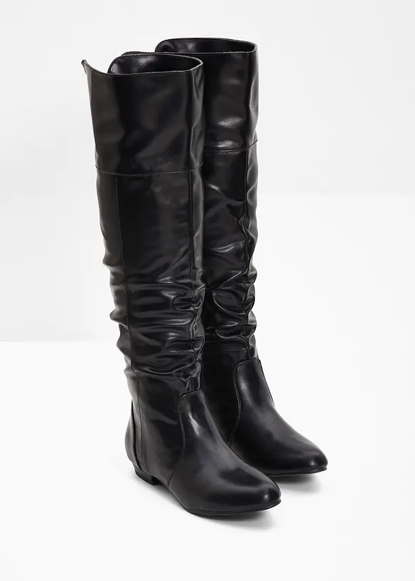 Overknee Stiefel in schwarz - bonprix