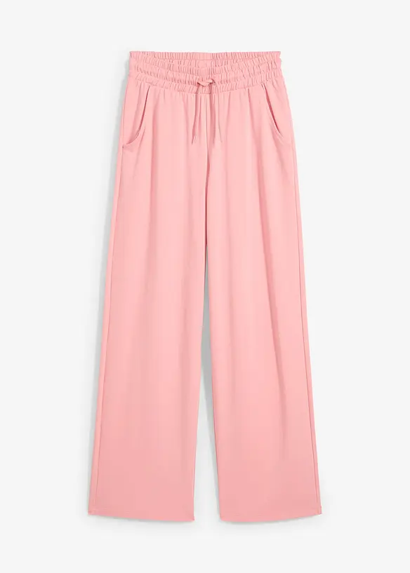 Jersey-Hose aus Interlock in rosa von vorne - bonprix Jersey-Hose aus Interlock in rosa von vorne - bonprix