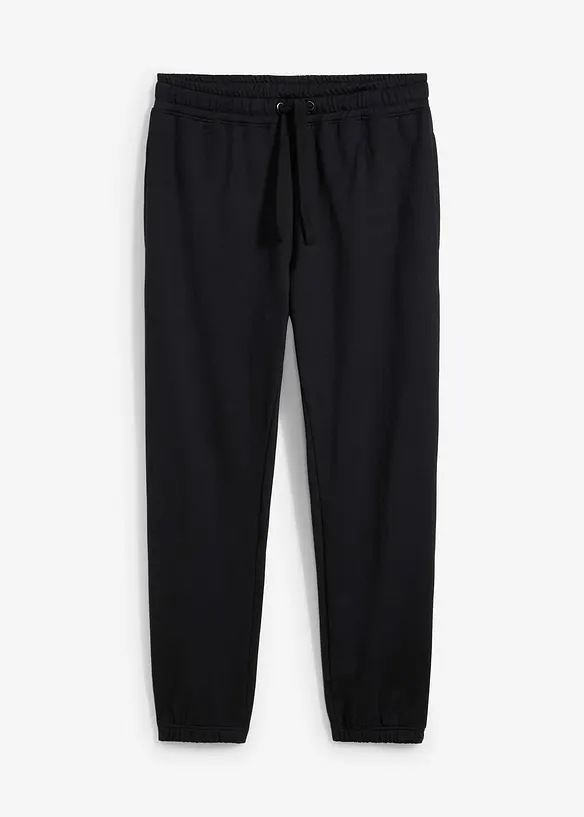 Jogginghose in Loose Fit in schwarz von vorne - bonprix
