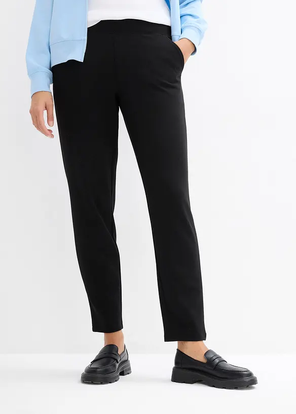Scubahose mit Bequembund in schwarz von vorne - bonprix