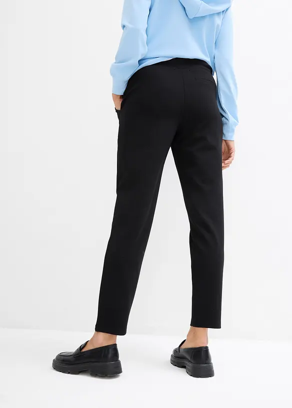 Scubahose mit Bequembund in schwarz von hinten - bonprix