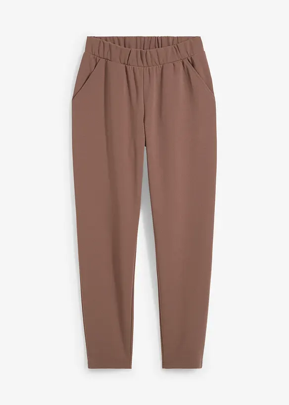 Scubahose mit Bequembund in braun von vorne - bonprix