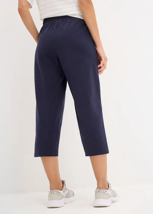 Jersey-Hose in blau von hinten - bonprix Jersey-Hose in blau von hinten - bonprix