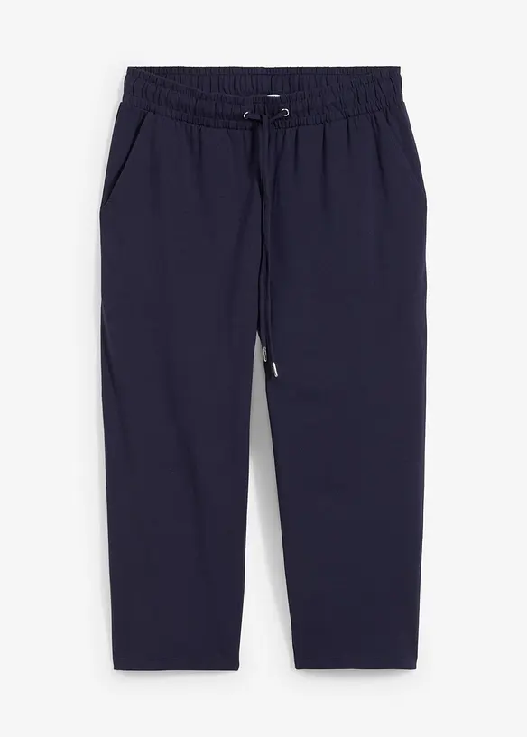 Jersey-Hose in blau von vorne - bonprix Jersey-Hose in blau von vorne - bonprix