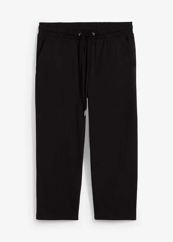 Jersey-Hose in schwarz von vorne - bonprix