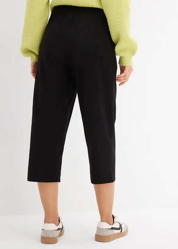 Jersey-Hose in schwarz von hinten - bonprix