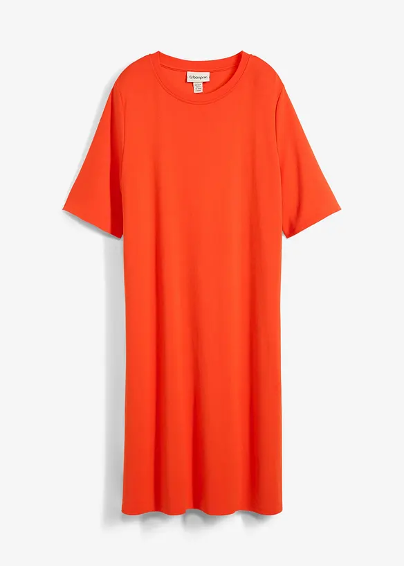 Shirtkleid in A-Linie aus Viskose-Mix in rot von vorne - bonprix Shirtkleid in A-Linie aus Viskose-Mix in rot von vorne - bonprix