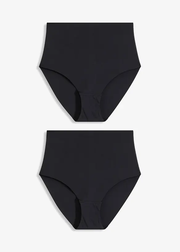Nahtloser Shape Slip Ultra Light (2er Pack) in schwarz von vorne - bonprix