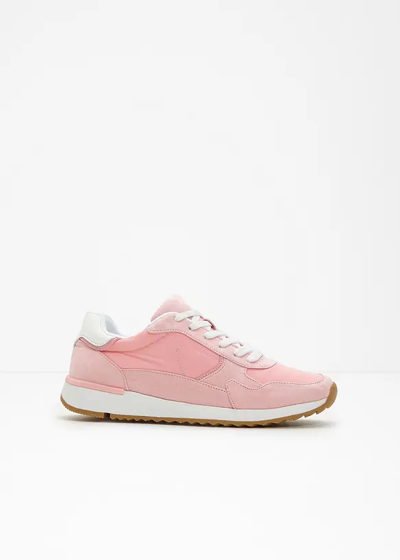 Sneaker im Retrolook in rosa - bonprix