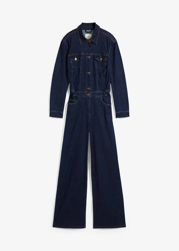 Jeans-Overall in blau von vorne - bonprix Jeans-Overall in blau von vorne - bonprix
