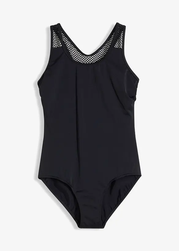 Badeanzug in schwarz von vorne - bonprix