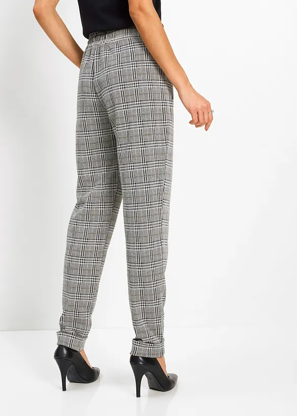 Schlupfhose aus Jacquard in weiß von hinten - bonprix Schlupfhose aus Jacquard in weiß von hinten - bonprix