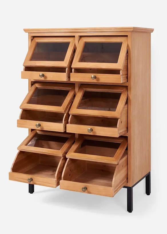Apotheker Kommode in beige geöffnet - bonprix