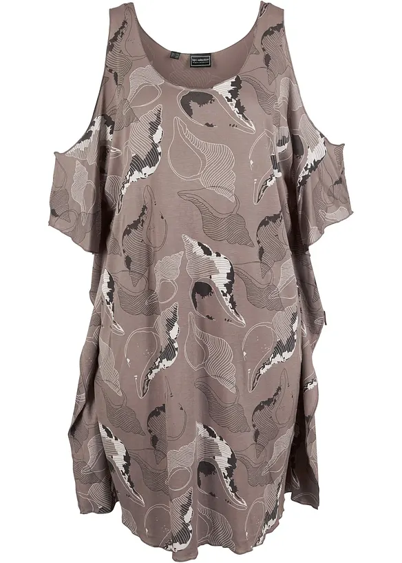 Strandkleid in grau von vorne - bonprix