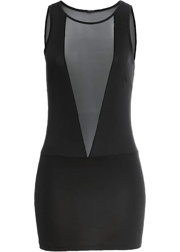 Kleid in schwarz von vorne - bonprix