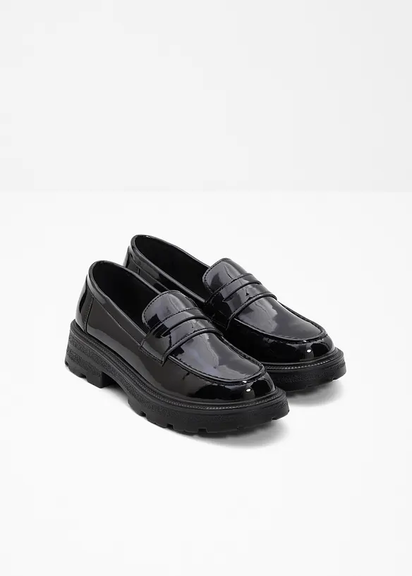 Chunky Loafer mit leichter Sohle in schwarz - bonprix