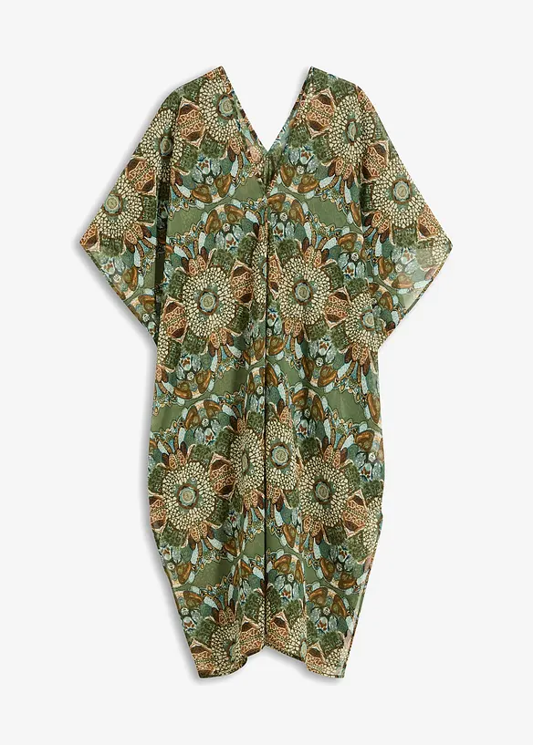 Strandtunika aus leichtem Chiffon in grün von vorne - bonprix Strandtunika aus leichtem Chiffon in grün von vorne - bonprix