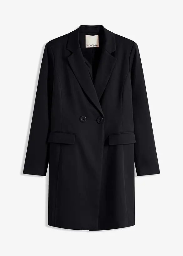 Longblazer in schwarz von vorne - bonprix