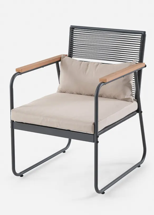 Gartenmöbel Set (4-tlg. Set) in grau - bonprix