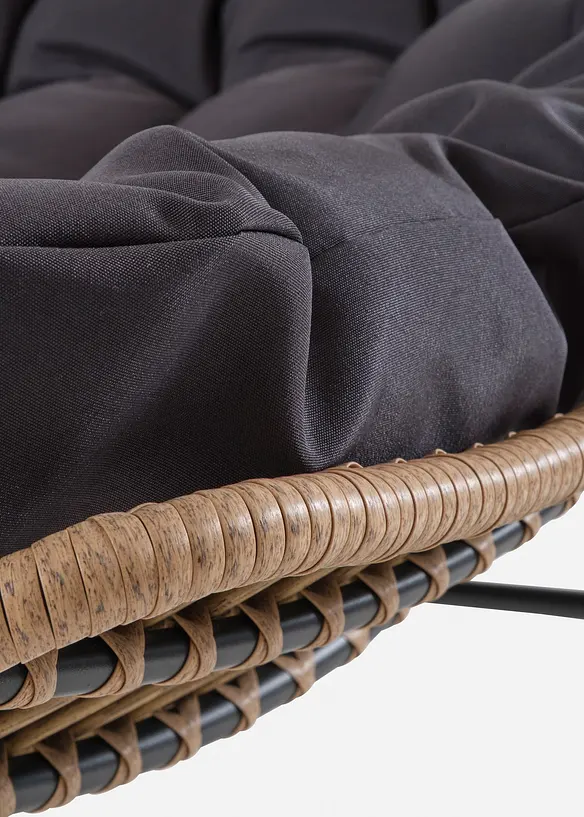 Gartensessel mit Metallgestell in grau Detailaufnahme vom Material - bonprix