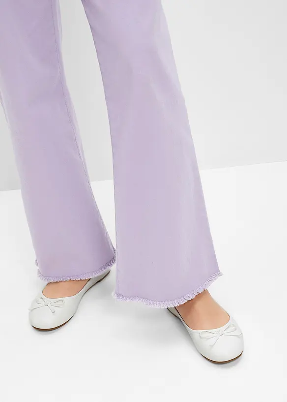 Ballerinas mit Schleife in weiß - bonprix