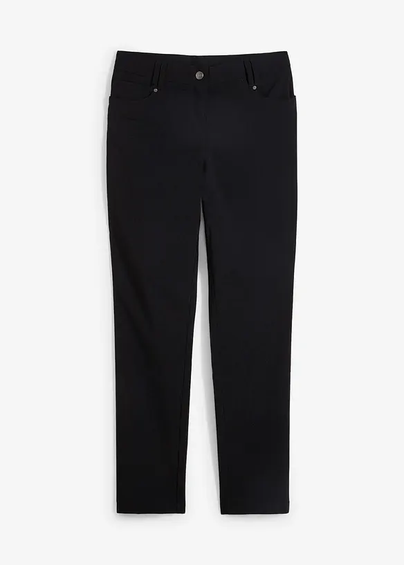 Bengalin-Hose mit Bequembund aus Viskose-Mix in schwarz von vorne - bonprix