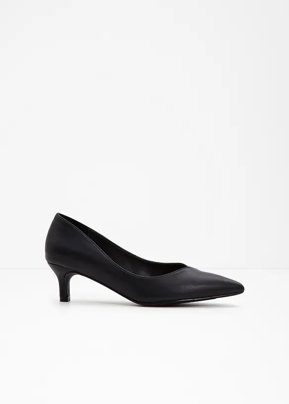 Pumps mit schmalem Absatz in schwarz - bonprix