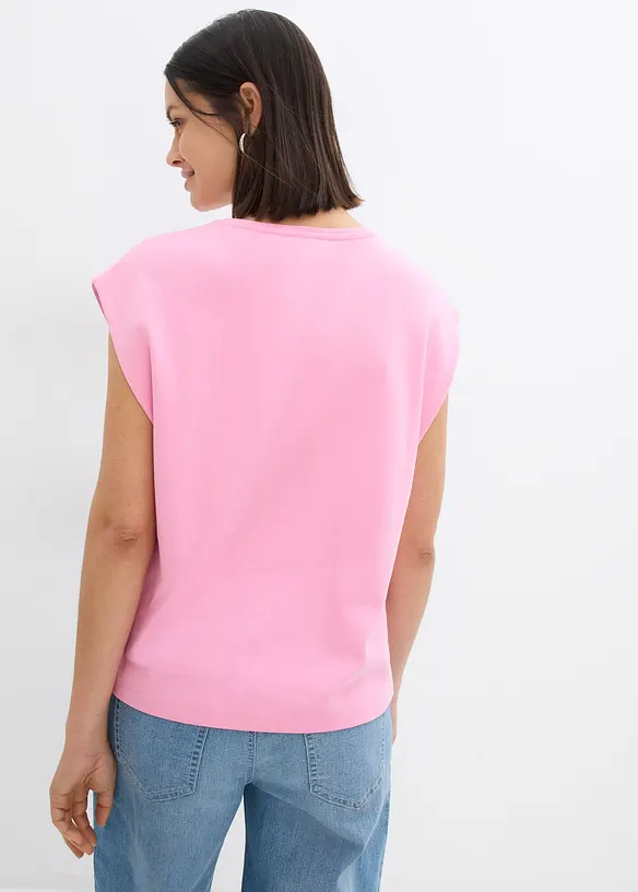 Shirt aus reiner Bio-Baumwolle in rosa von hinten (im Anschnitt) - bonprix Shirt aus reiner Bio-Baumwolle in rosa von hinten (im Anschnitt) - bonprix