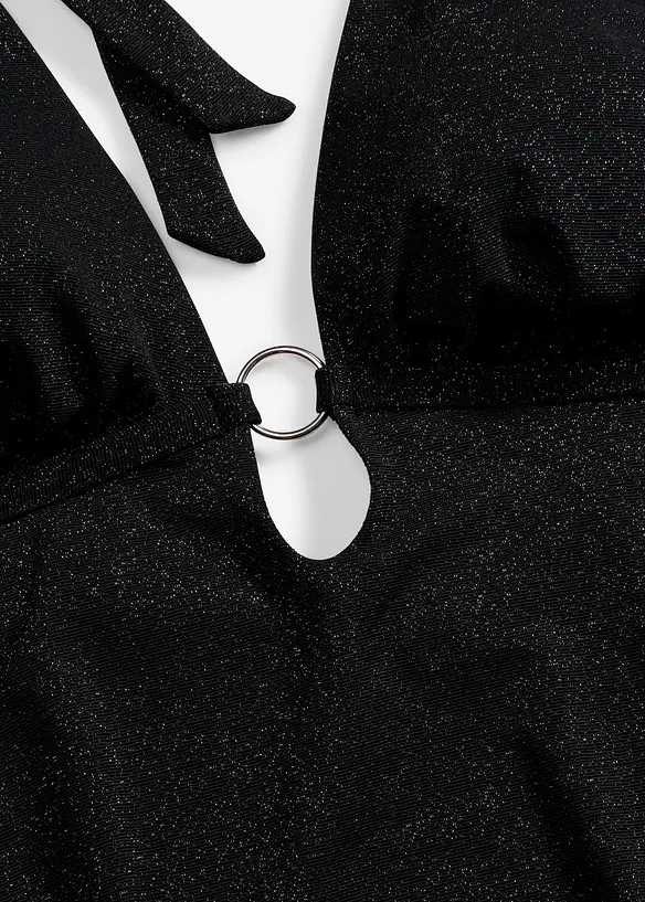 Neckholder Badeanzug mit Glanzfäden