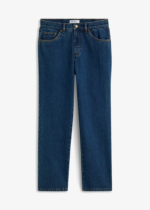 Classic-Fit-Jeans, Straight in blau von vorne - bonprix