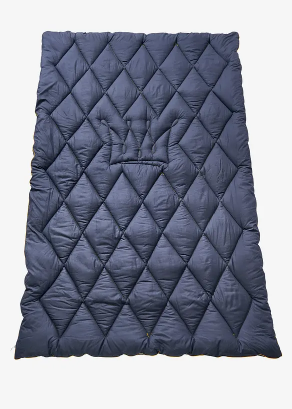 Microfaser Bettdecke mit Krone extrawarm in grau - bonprix